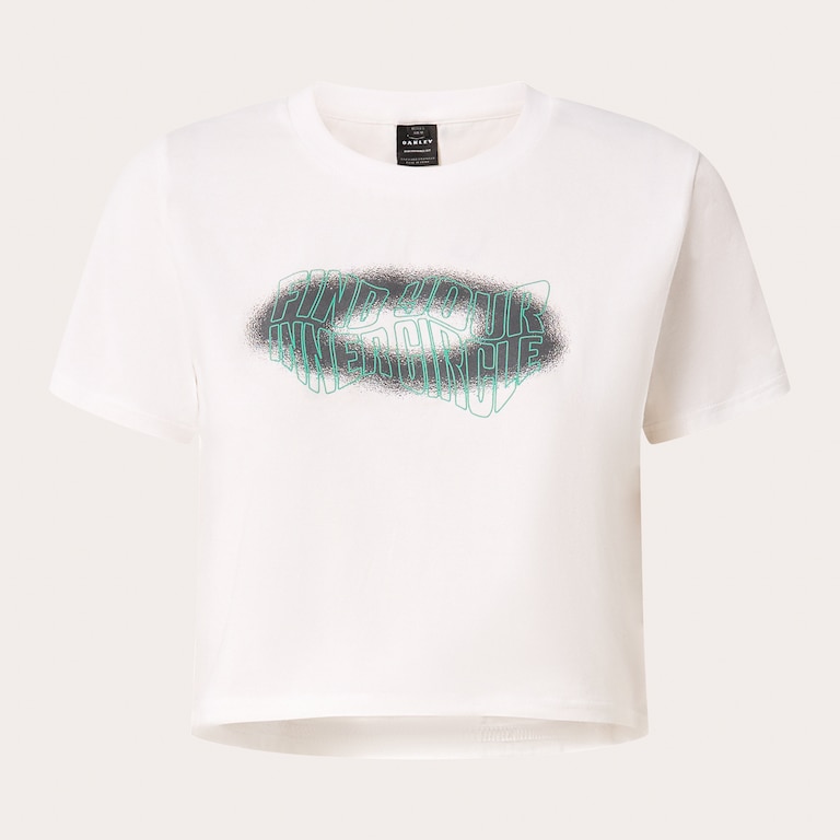 W Pursuit Crop Tee - White