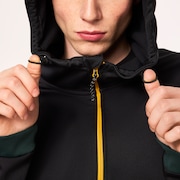 Tnp Nose Grab Softshell Hoodie - Black/Hunter Green