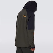TNP Lined Shell Anorak - Black/Green
