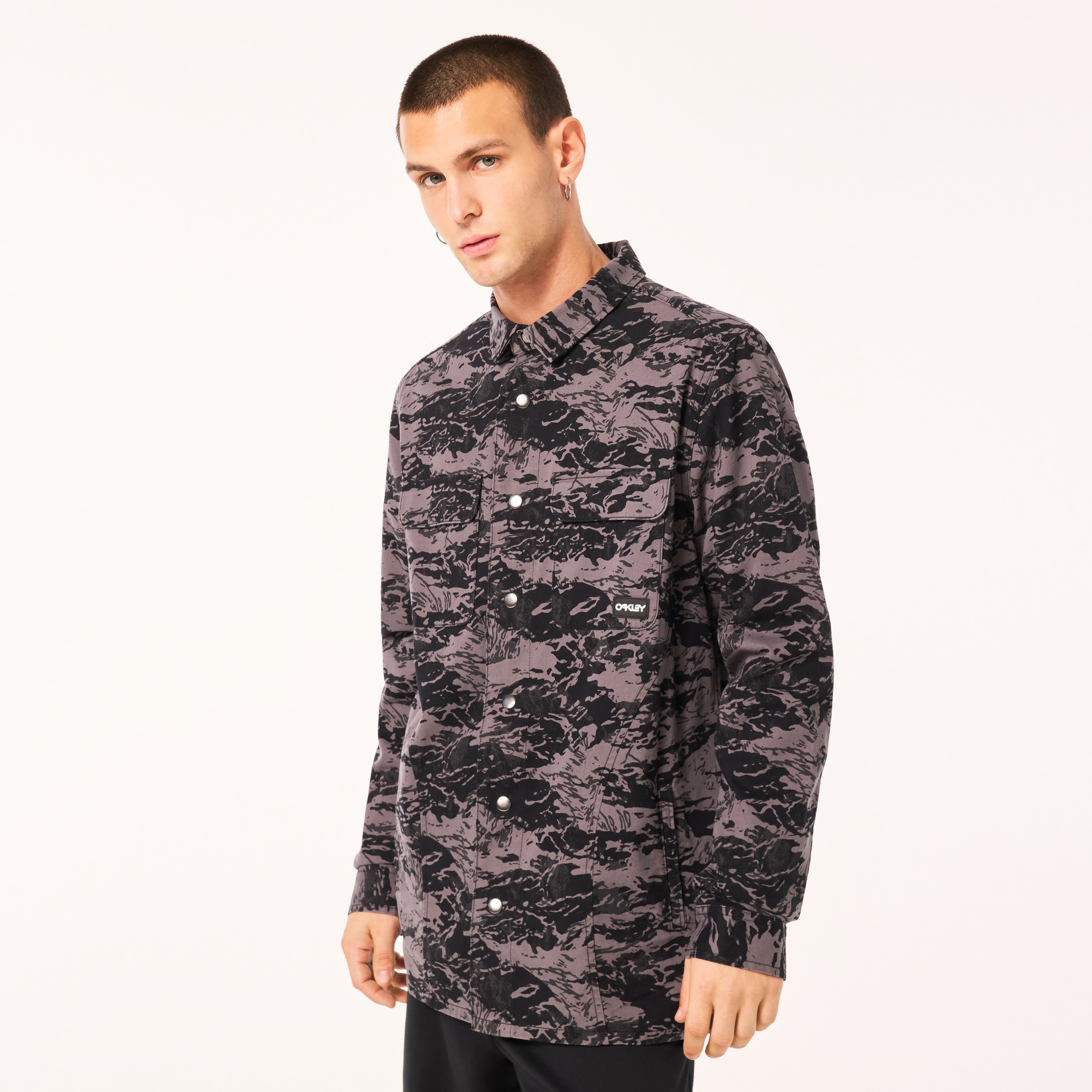 Oakley Long Wknd Jacket in Tiger Mountain Camo Gray | Oakley® US
