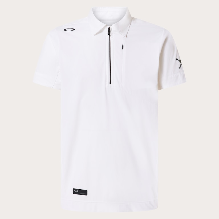 Skull Ideally Hybrid Zip Shirt - White