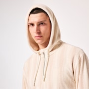 Dawny 1/4 Zip Hoodie - Humus Zig-Zag Print