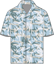 Printed SS Shirt - Coral Reef Frost