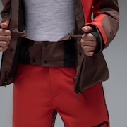 W. Kendall RC Shell Jacket - Dark Umber/Hibiscus Red