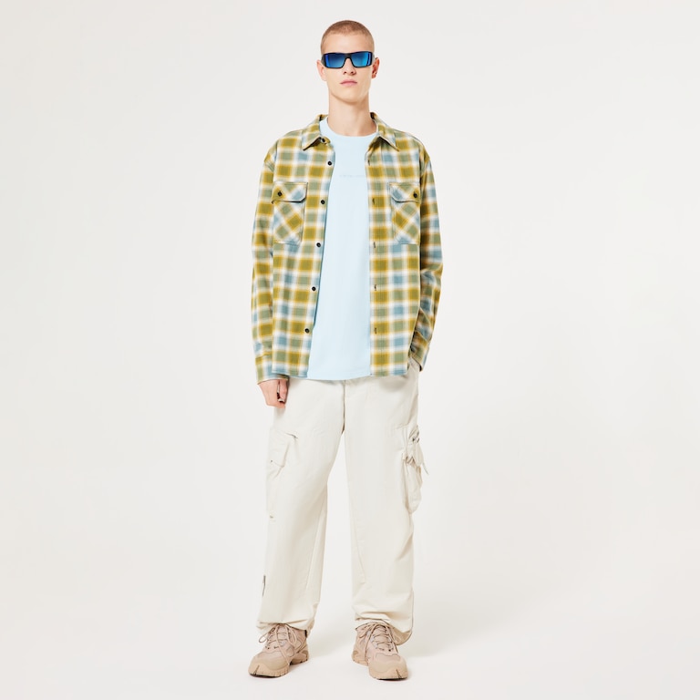 90s Plaid LS Shirt - Pacific/Mist/Sulfid Check