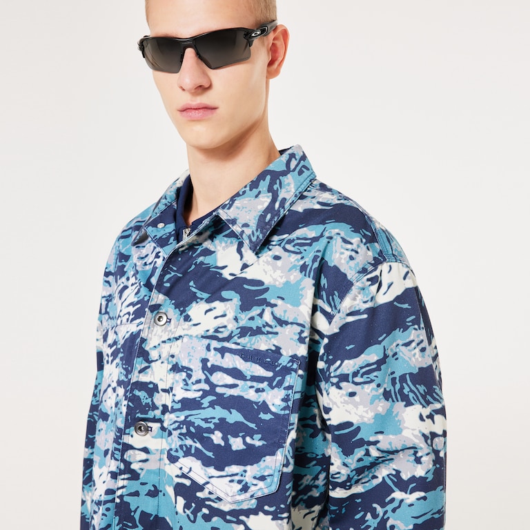 Cotton Overshirt - Tiger Camo Pacific