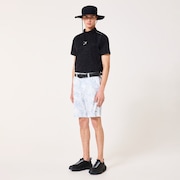 Skull Spotted Jacquard Mock - Pitch Black