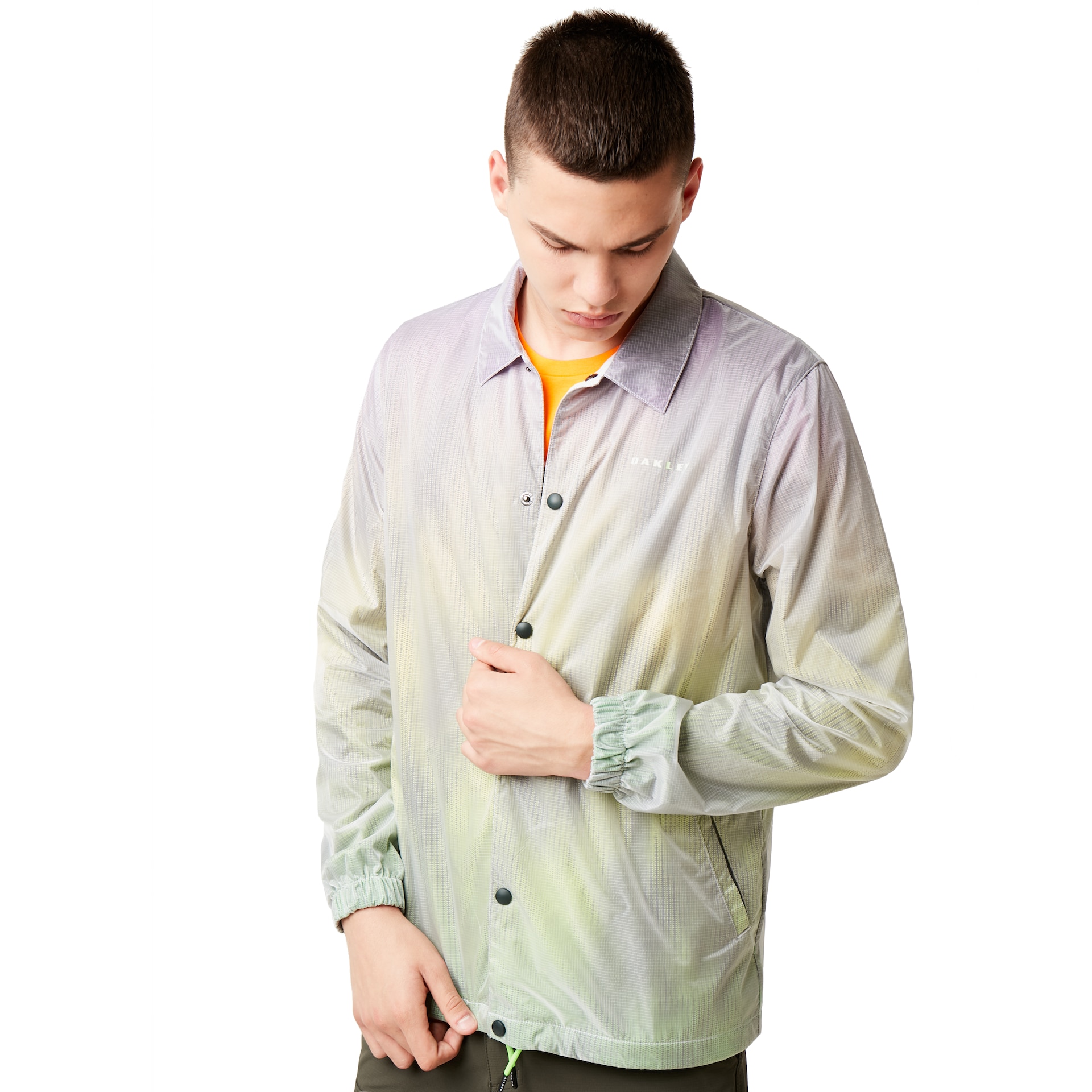 Oakley Instacop Sunset Coaches Jacket in Neon Green | Oakley® US