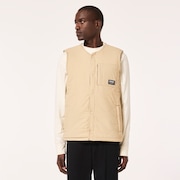 Quilted Sherpa Vest - Humus