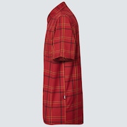 Pacific Button Down SS - Iron Red Check