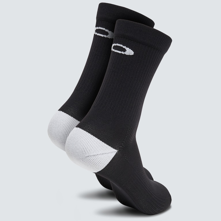 Ribbed Ellipse Long Socks - Blackout