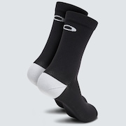 Ribbed Ellipse Long Socks - Blackout