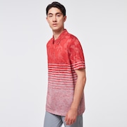 Camo Stripes Polo - Fog Gray