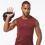 O Fit Rc Sleeveless Tee - Iron Red Heather