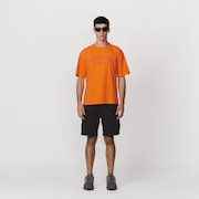 Camiseta Oakley Stretch Ellipse Logo - Neon Orange