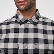 Checkered Ridge Long Sleeve - Stone Gray
