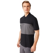 Color Block Polo Short Sleeve - Blackout