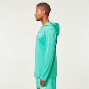 Rainbow Rc Hooded Rushguard - Mint Green