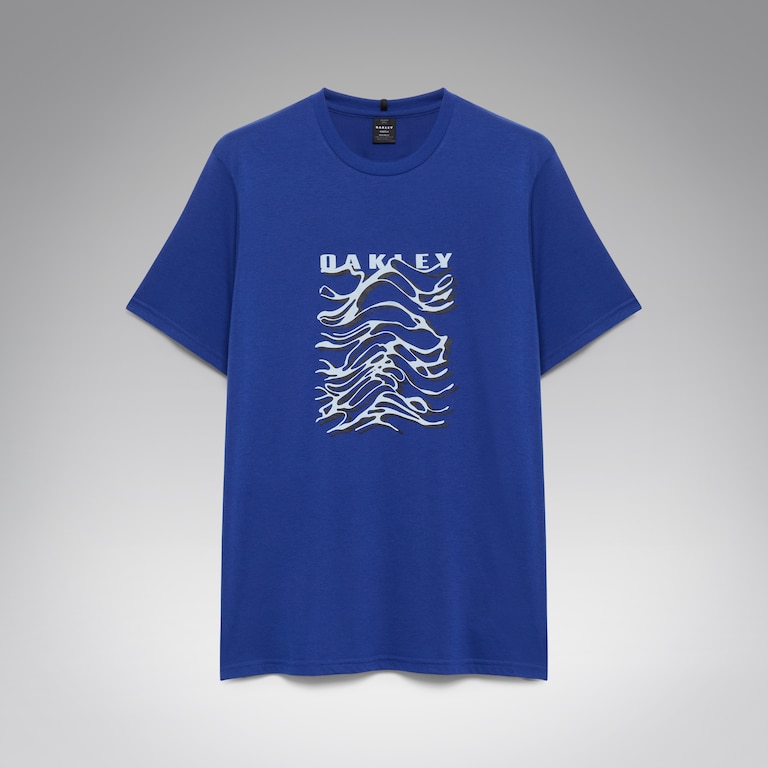 Waterscape Waves Tee - Electric Blue
