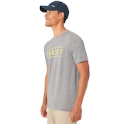 O-Double Stack Tee - Athletic Heather Gray