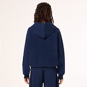 Indigo Side Zip Hoodie - Blue Indigo