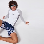 Floral Seamless 20 Boardshort - Blue/Flowers
