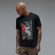 Hibiscus Camo Tee - Pitch Black