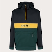 Tnp Nose Grab Softshell Hoodie - Black/Hunter Green