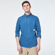 Workwear Patch LS Shirt - Interstellar Blue