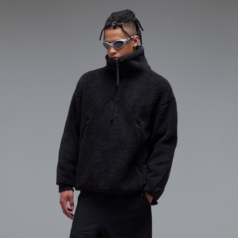 Snowdrift Qtr Zip Sherpa - Pitch Black