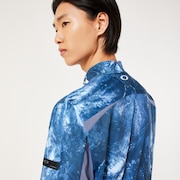 Skull Bold Omble Mock - Blue Storm Print