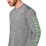 3 Rd-G O Fit Long Sleeve Tee 2.7 - Dark Gray Heather