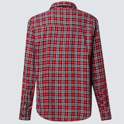 Podium Plaid Ls Flannel - Red/Black Check