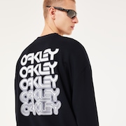 B1B Repeated Crewneck Sweatshirt - Blackout
