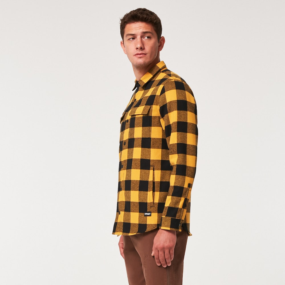 Oakley Bear Cozy Jacket in Amber Yellow/Black Check | Oakley