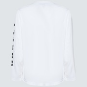 Slant Logo Print L/S Tee 6.0 - White