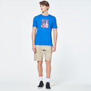 USA Flag Picture Short Sleeve Tee - Uniform Blue