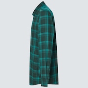Bonfire Full Zip LS - Bayberry Check