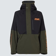 TNP Lined Shell Anorak - Black/Green