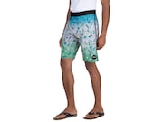 Bermuda De Água Tropical Big Pattern Boardshorts - Heather Gray