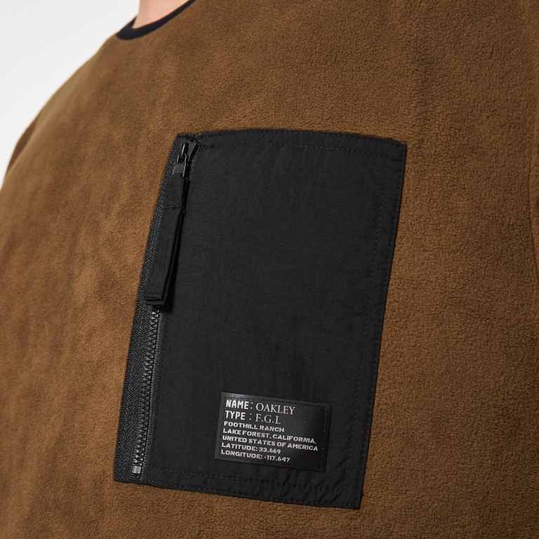Enhance Fgl Micro Fleece Crew 1.0 - Surplus Green