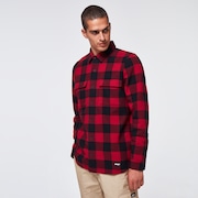 Podium Long Sleeve Flannel - Sundried Tomato
