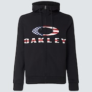 Bark FZ Hoodie - Black/American Flag