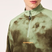 Tc Rykkinn Rc Fleece - Green Clouds Print