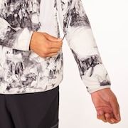 Latitude Arc Rc 1/4 Zip Fleece - Rocks Print Gray