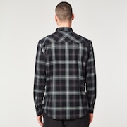 Tc Skull Flannel Shirt - Black/Gray