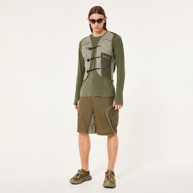 Latitude Flight Shell Tee - Boulder Green