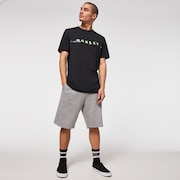 Stripe Barck Logo SS T-Shirt - Blackout