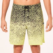 Session Rc 19" Boardshort - Gradient Crackle Black/Yellow