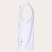 Skull Spotted Jacquard Vest - White